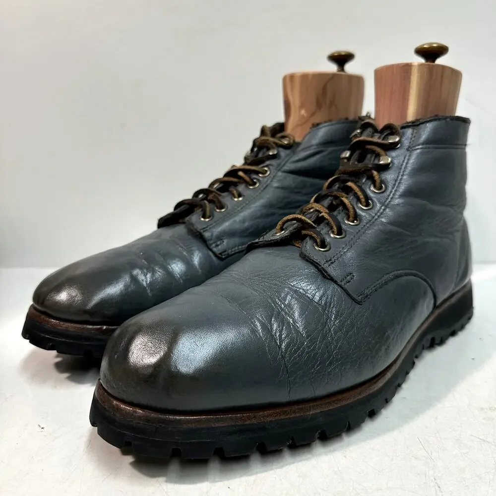 VGUC Rancourt & Co. Winter Boot Gray Leather Fleece Lined Made in Maine USA 12